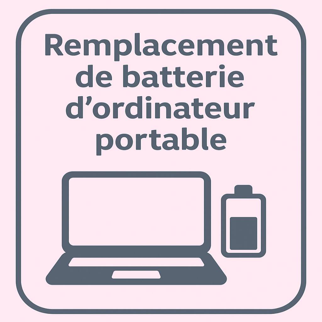 Remplacement batterie ordinateur portable